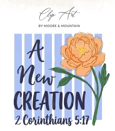 A New Creation 2 Corinthians 5 17 Christian T-Shirt, Faith Bible Verse Shirt, Inspirational Religious Digital Tee