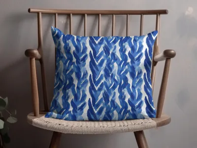 Abstract Brushstrokes Blue Textured Pattern Abstract Surface Digital