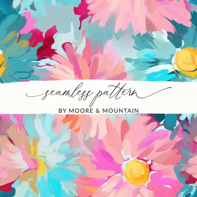 Abstract Colorful Painterly Background Seamless Texture