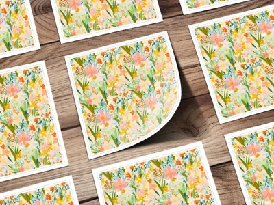 Abstract Floral Fiesta Seamless Pattern a Versatile Artistic Design