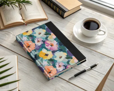 Abstract Painted Floral Spring Flowers Impression Digital