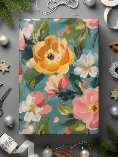 Abstract Painted Floral Spring Pattern for Your Project Digital