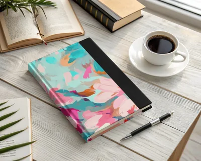 Acrylic Painted Abstract Colorful Brush Strokes