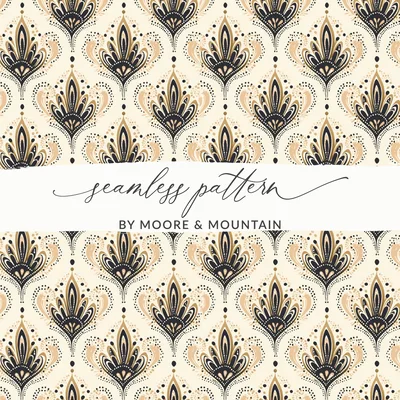 Art Deco Seamless Pattern, 1920s Digital Paper, Roaring 20s, Great Gatsby, Vintage Geometric, Art Nouveau, Commercial Use