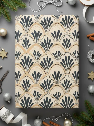 Art Deco Seamless Pattern, 1920s Floral Digital Paper, Commercial Use, Roaring 20s, Art Nouveau Wallpaper