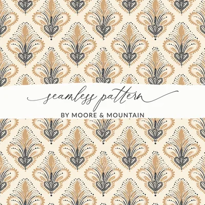 Art Deco Seamless Pattern Commercial Use, 1920s Digital Paper, Great Gatsby Art Nouveau Floral Background, Vintage Geometric Design