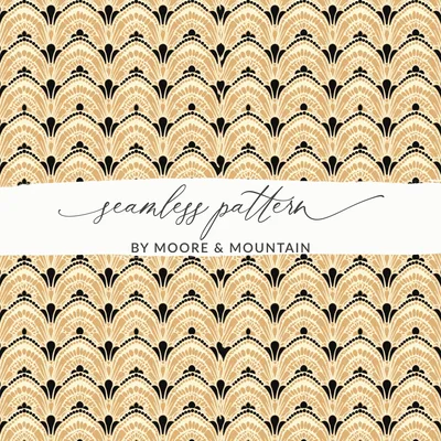 Art Deco Seamless Pattern Commercial Use, 1920s Great Gatsby Digital Paper, Art Nouveau Gold Blush Champagne Gold Geometric Patterns