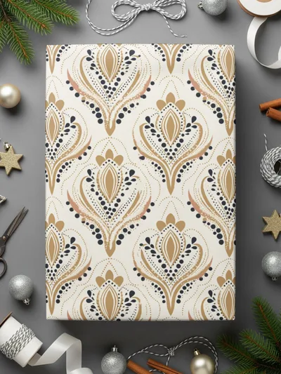 Art Deco Seamless Pattern Commercial Use, 1920s Roaring Twenties Digital Paper, Art Nouveau Floral Background PNG