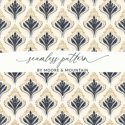 Art Deco Seamless Pattern Commercial Use, Gold 1920s Digital Paper, Art Nouveau Floral Wallpaper, Roaring 20s Vintage Background