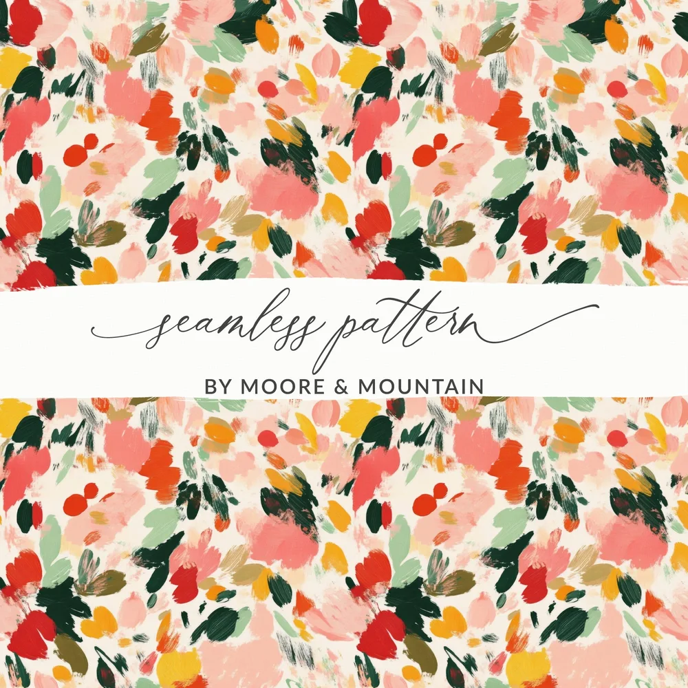 Autumn Sunflowers Seamless Pastel Colors Floral Design