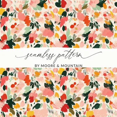 Autumn Sunflowers Seamless Pastel Colors Floral Design
