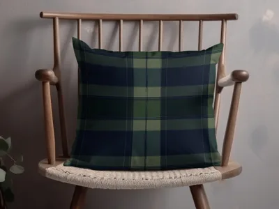 Black and Green Tartan Seamless