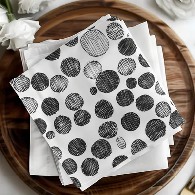 Black and White Abstract Doodle Digital Print, Geometric Circles Pattern Art, Modern Wall Decor, Printable Art, Instant Download