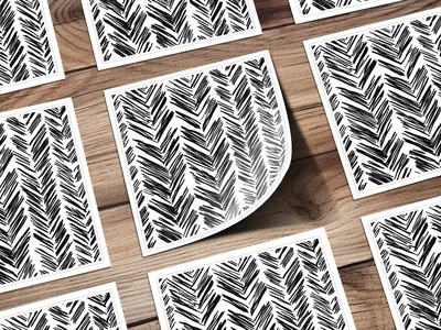 Black and White Abstract Doodle Geometric Digital Paper, Seamless Pattern for Crafts, Fabric, Background, Printable Art
