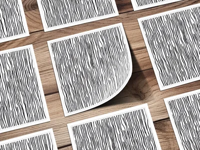 Black and White Wavy Lines Seamless Background Modern Pattern Abstract