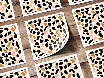 Black, Tan, Blush Cow Print Digital Paper, Neutral Aesthetic Pattern, Seamless Animal Print, Farmhouse Decor, Abstract Digital Download