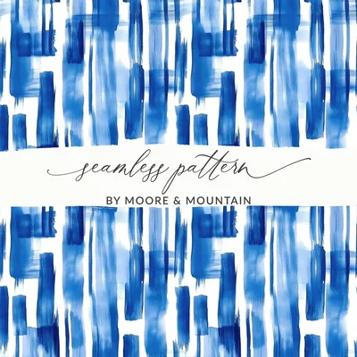 Blue Shibori Seamless Watercolor Geometric Pattern, Indigo Ink Digital Paper, Abstract Repeat Pattern, Fabric Design, Printable Wallpaper