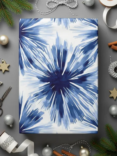 Blue Shibori Seamless Watercolor Geometric Pattern, Indigo Ink Digital Paper, Abstract Shibori Design, Seamless Digital Pattern
