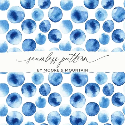 Blue Shibori Seamless Watercolor Geometric Pattern, Indigo Ink, Digital Paper, Fabric Design, Scrapbooking Paper, Printable Pattern