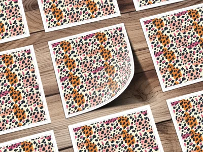 Blush and Black Wild Leopard Spots Seamless Animal Print