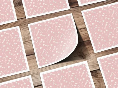 Blush Gentle Seamless Pastel Simple Modern Doodle Pattern Digital