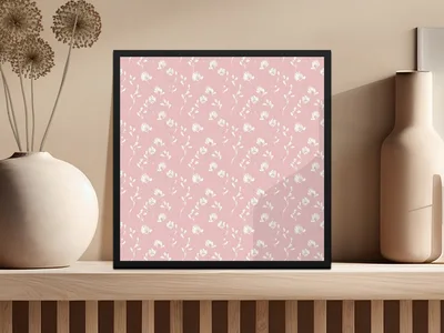 Blush Gentle Seamless Pastel Simple Modern Doodle Pattern Digital
