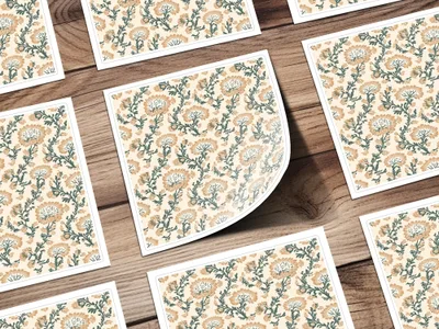 Blush Indian Floral Pattern Seamless Pattern Design