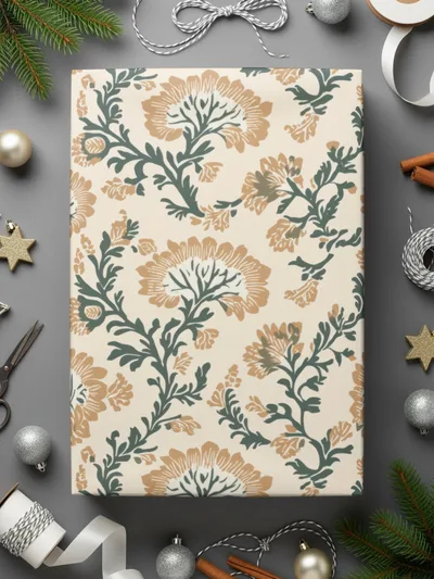 Blush Indian Floral Pattern Seamless Pattern Design