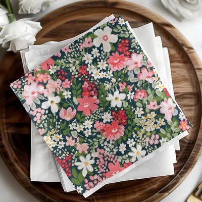 Blush Preppy Christmas Seamless Pattern for Commercial Use