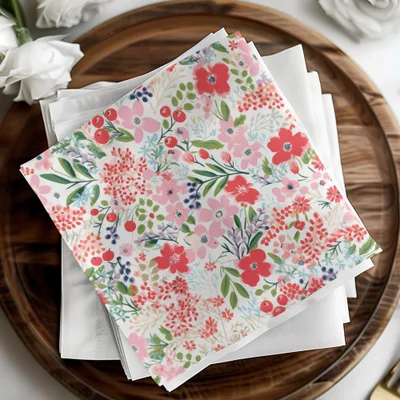 Blush Preppy Christmas Seamless Pattern for Commercial Use