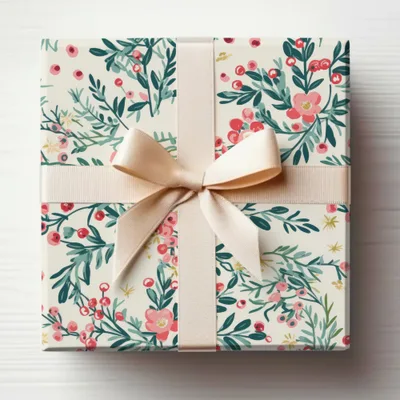 Blush Preppy Christmas Seamless Pattern for Commercial Use