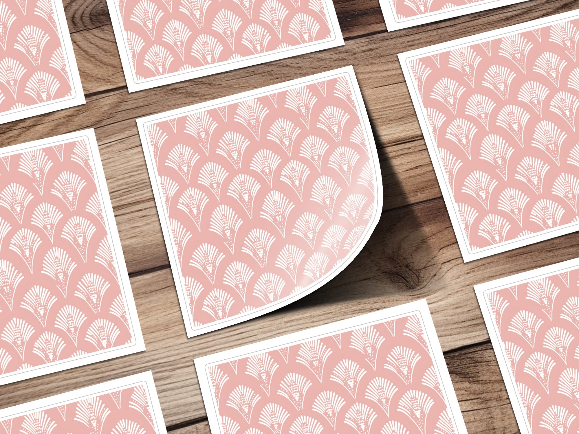 Blush Seamless Art Deco Pattern Boho Minimalist Digital