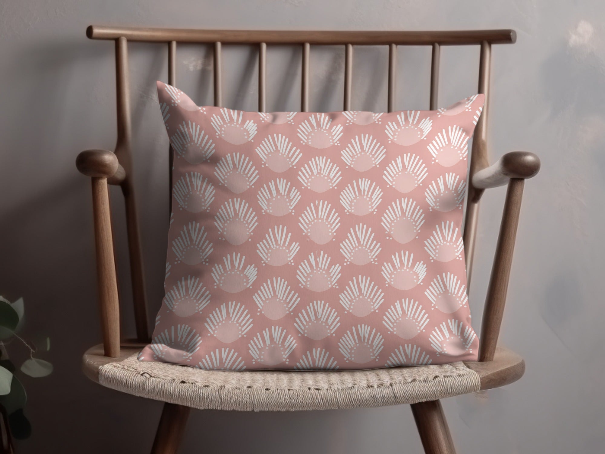 Blush Seamless Art Deco Pattern Geometric Pastel Digital