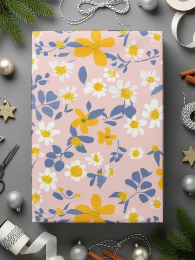 Blush Wildflower Seamless Allover Pattern Download For Commercial Use