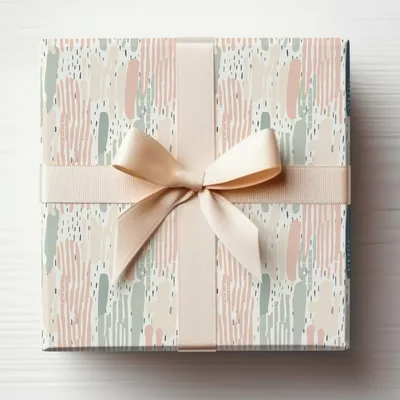 Boho Abstract Seamless Blush Sage Green Multicolored Digital