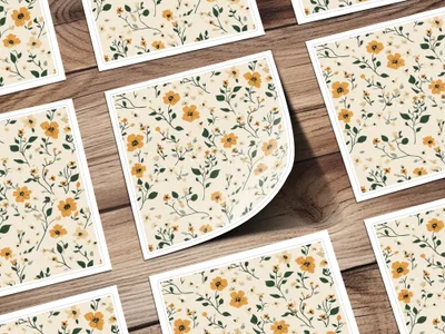 Boho Beautiful Ditsy Floral Background for Your Next Project Digital