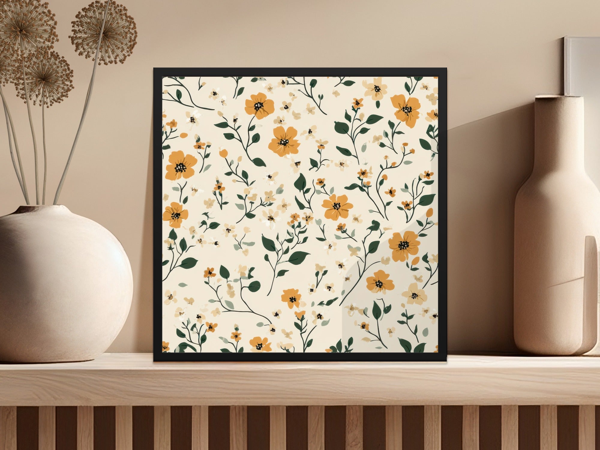 Boho Beautiful Ditsy Floral Background for Your Next Project Digital