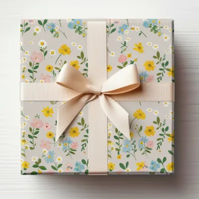 Boho Wildflower Seamless Pastel Spring Wildflowers Pattern Digital