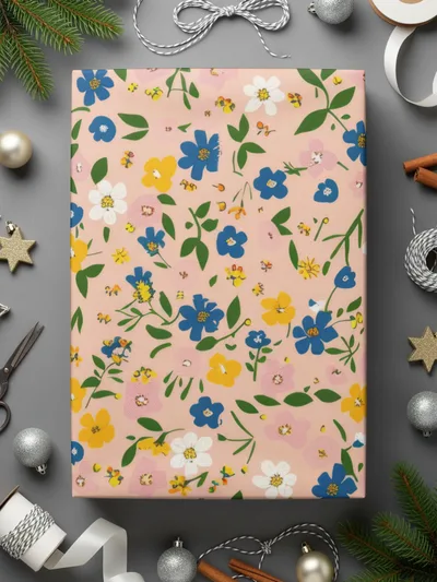 Boho Wildflower Seamless Spring Wildflowers Pattern Digital