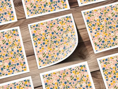 Boho Wildflower Seamless Spring Wildflowers Pattern Digital