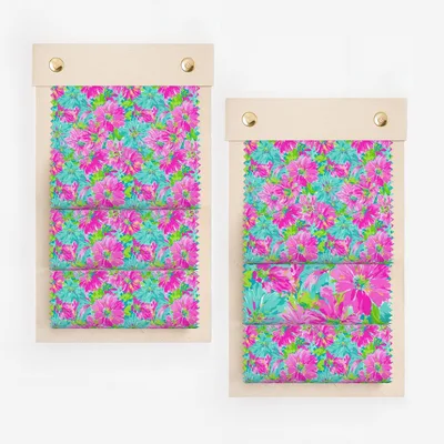 Bright Floral Digital Paper, Preppy Hot Pink & Teal Flowers Seamless Pattern, Summer Scrapbook Design, Vibrant Flower Background Digital