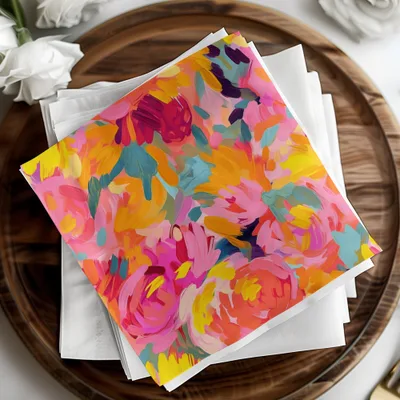 Bright Pink and Orange Oil Painted Brush Strokes, Acrylic Seamless Abstract, Digital Download, Printable Art, Fabric Design, DIY Projects