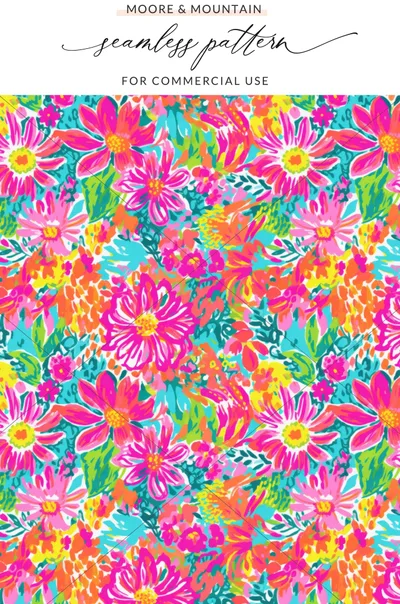 Bright Red Hot Pink Preppy Seamless Pattern for Commercial Use
