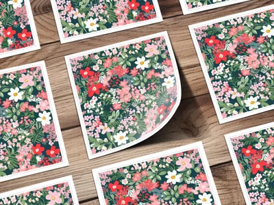 Bright Red Preppy Christmas Seamless Pattern for Commercial Use