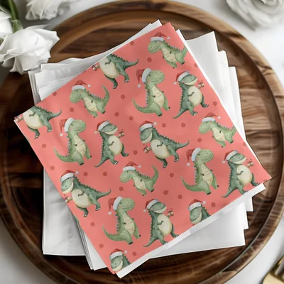 Christmas Dinosaur Seamless Pattern Digital, Holiday Dino Pattern, Festive Repeat Pattern, Cute Dinosaur Art, Christmas Fabric Design
