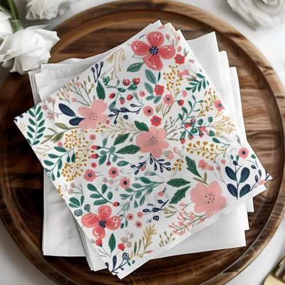 Christmas Ditsy Floral Seamless Maximalist Christmas Pattern