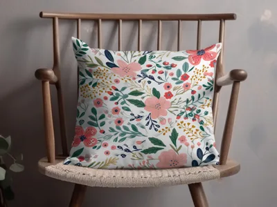 Christmas Ditsy Floral Seamless Maximalist Christmas Pattern