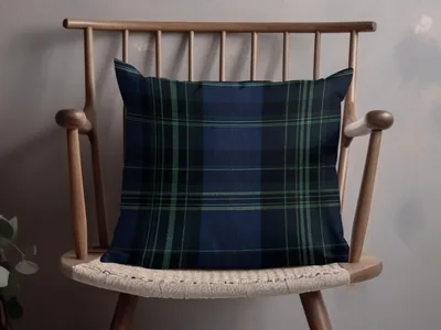 Classic Navy Blue Tartan Seamless Pattern for Crafts