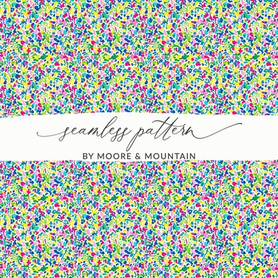 Colorful Abstract Seamless Pattern Digital Paper for Vibrant Confetti Backgrounds, Bright Dots Scrapbook & Fabric Design, Instant Download