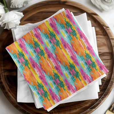 Colorful Ikat Digital Paper, Modern Tribal Pattern, Seamless Boho Jpg, Vibrant Ethnic Pattern, Commercial Use POD Pattern